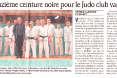 LeDauphine 19 février 2013 - Une nouvelle ceinture noire